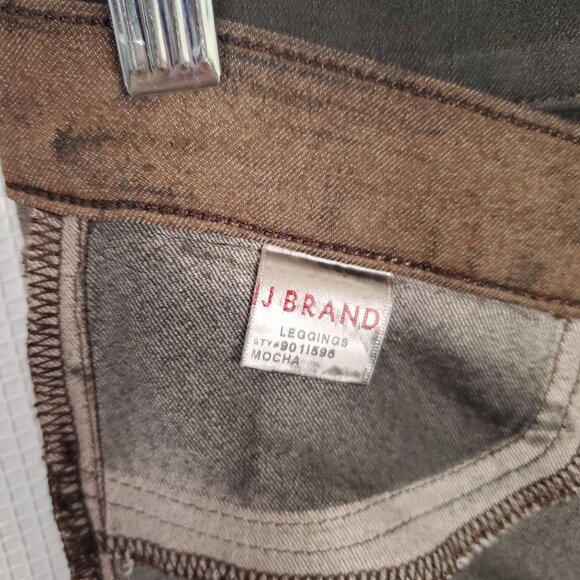 J Brand Womens Size 26 Jeans Pants Leggings Skinny Stretch Coated 901596 Mocha - Picture 8 of 12